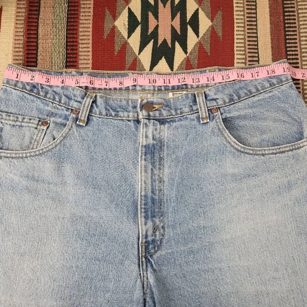 Vintage 90s Levi's 560 Loose Fit Tapered‎ Leg Denim Jeans Sz 38x28.5 Light Wash